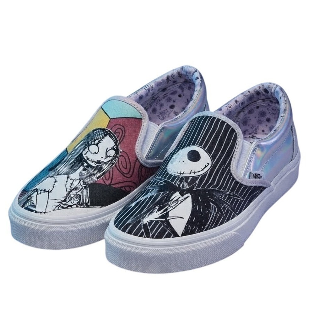 Ground Up Disney Nightmare Before Christmas Jack Sally Iridescent Shoes 8.5